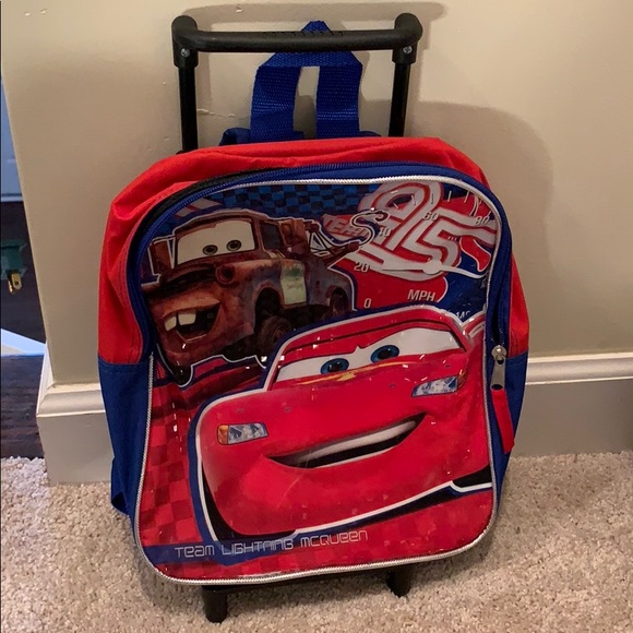 lightning mcqueen rolling backpack